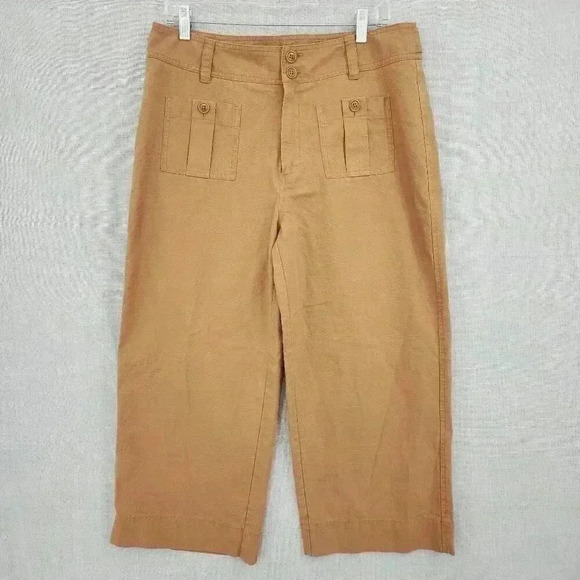 Sundance Voyager Wide Leg Crop Chino Women's Pants 14 2026C - Picture 1 of 6